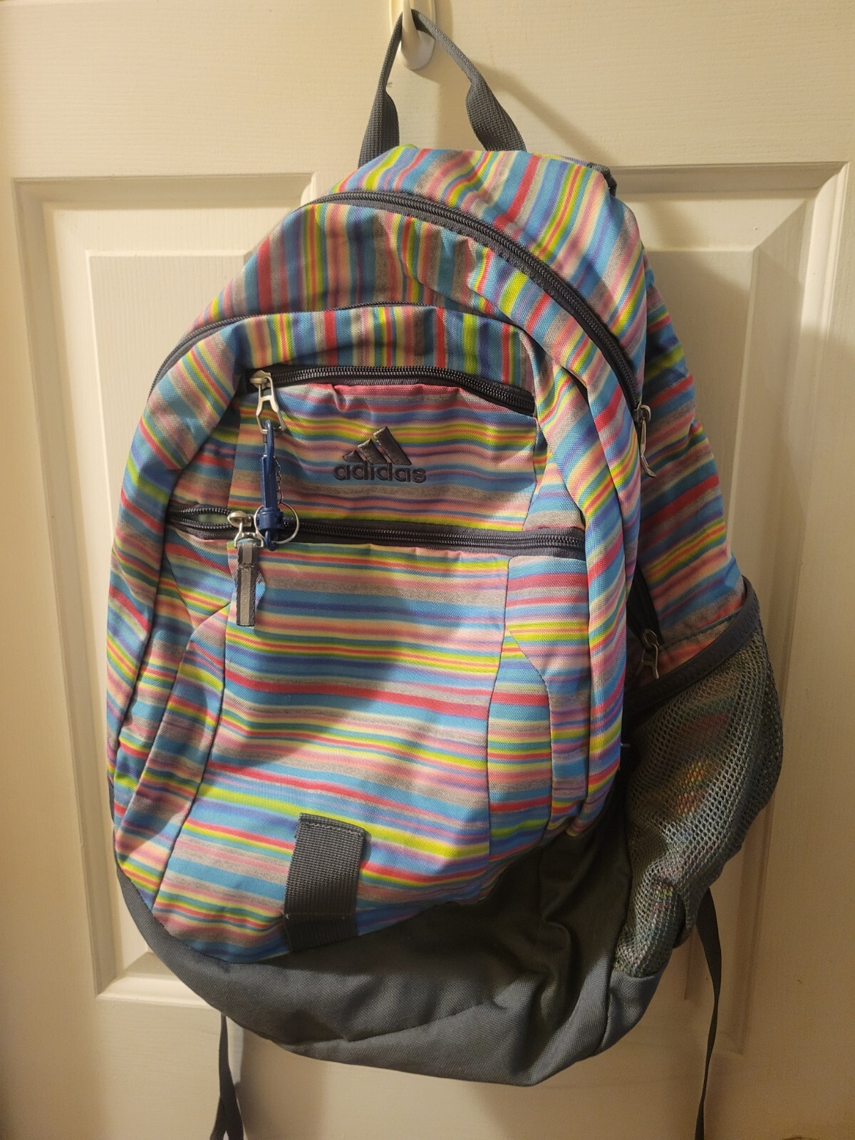 Adidas Laptop Backpack Bag Multicolor Threestriplelife  great condition