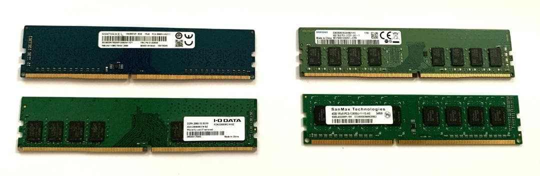 4x Desktop PC RAM Set DDR4/DDR3 8GB/4GB Mixed Specifications