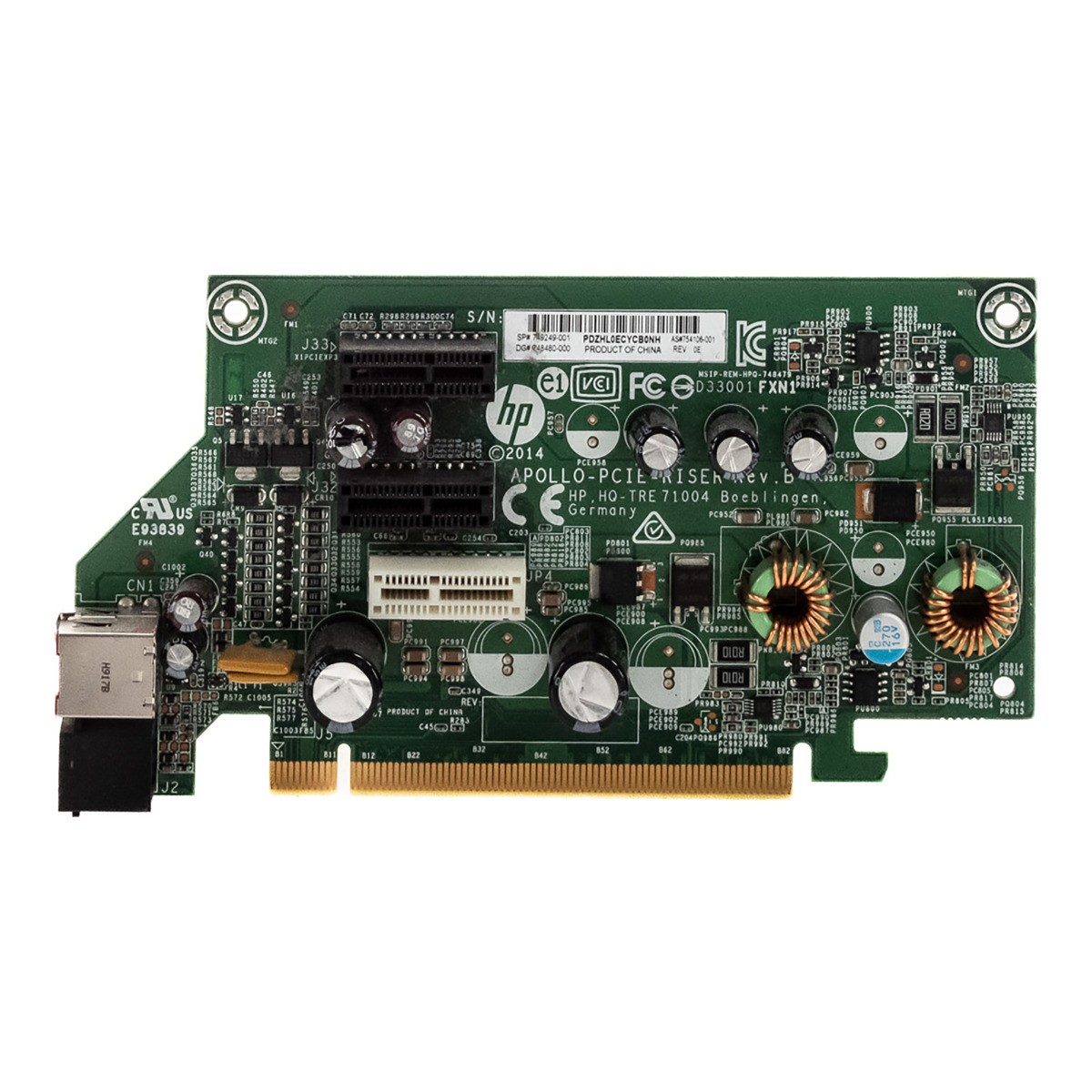 HP 749249-001 754106-001 APOLLO PCIE RISER REV. B RP5810 RPOS14