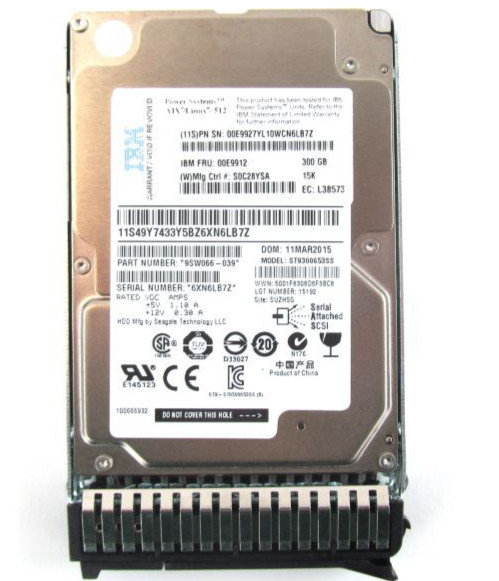 IBM 00E9912 300GB 15K SAS 6Gb/s 2.5" SFF SFF-3 Hot Swap HDD Drive Disk~~
