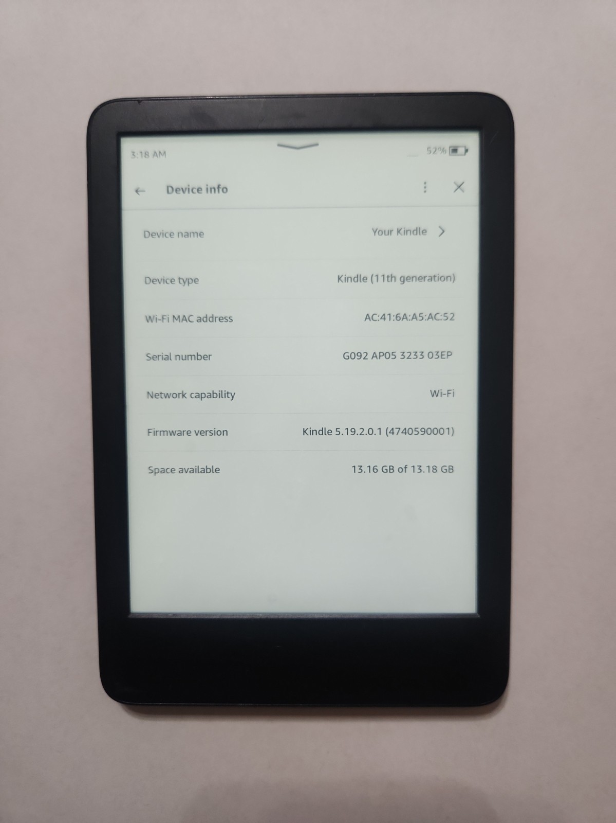 Amazon Kindle Basic 2024 (11th Gen) 16GB Wi‑Fi eBook Reader 6'