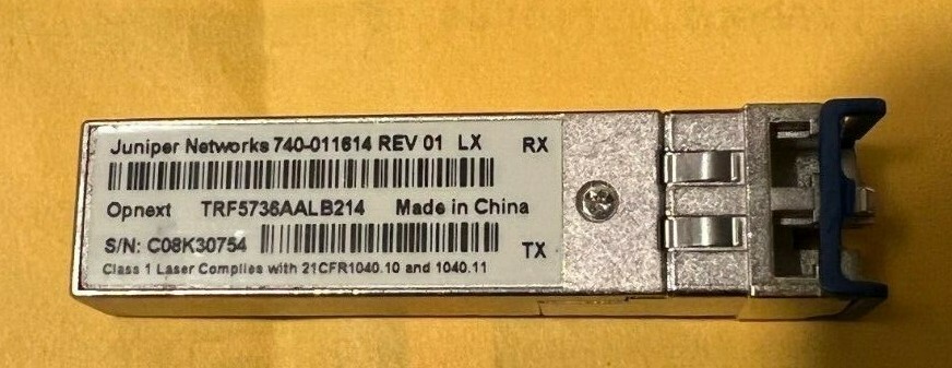 1 PC JUNIPER NETWORKS, 740-011614, REV 01 LX, Opnex TRF5736AALB214