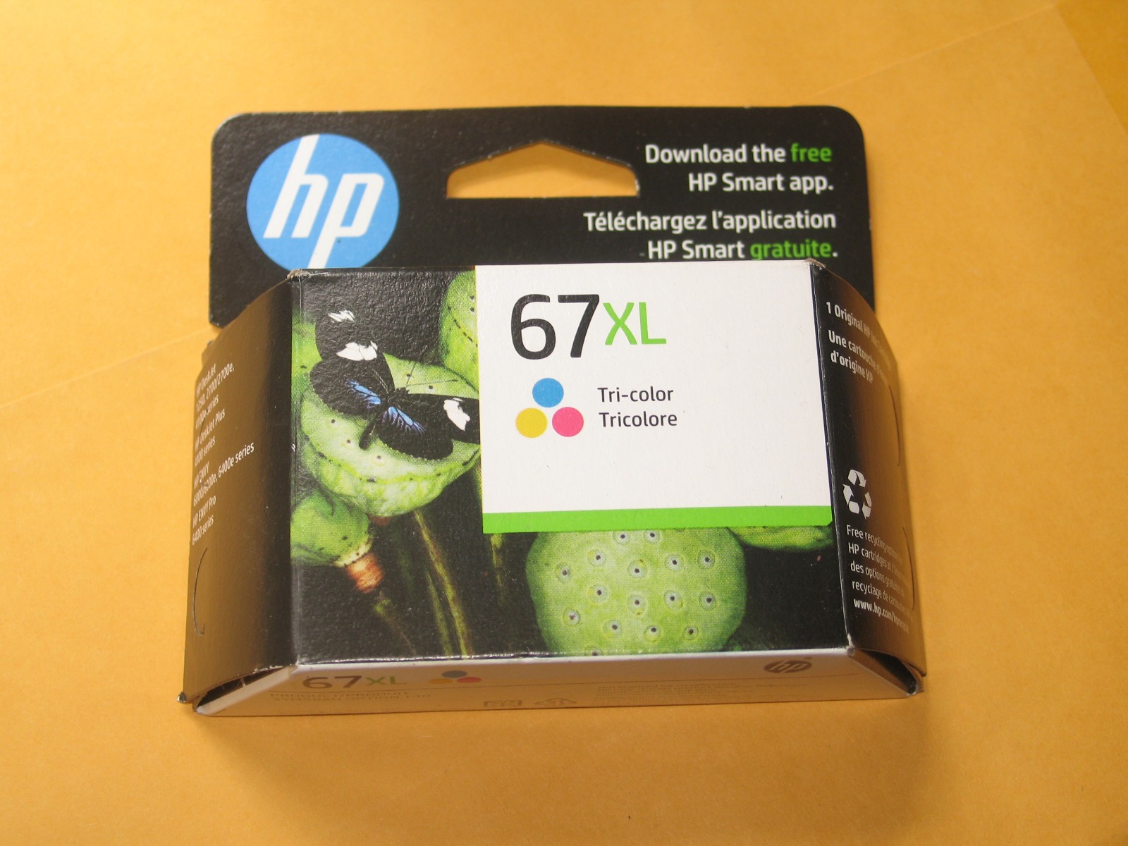 Genuine Color HP 67XL Tri-Color Ink Cartridge Brand NEW EXP 10-2025