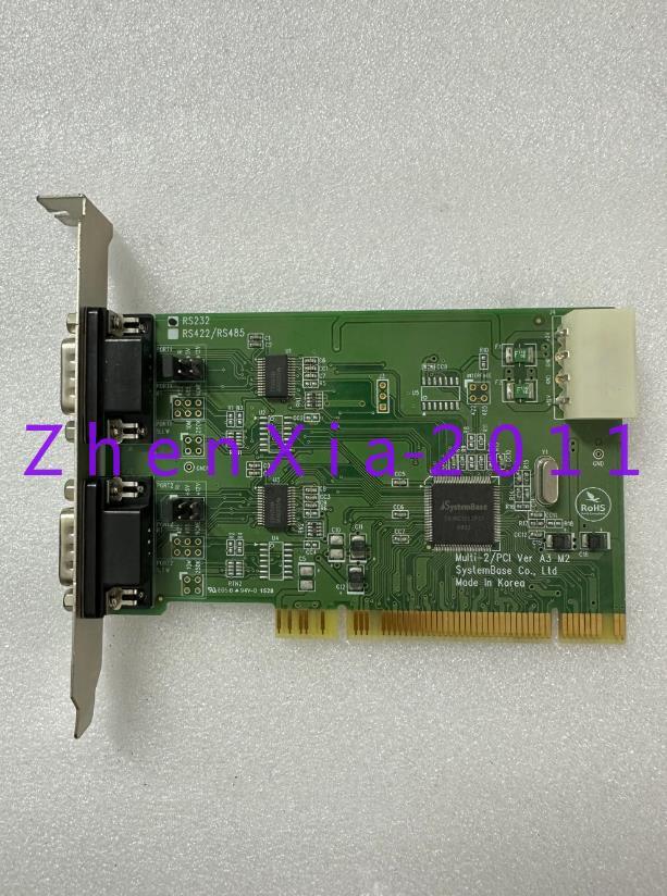 1pc used Multi-2/PCI RS232 serial port card
