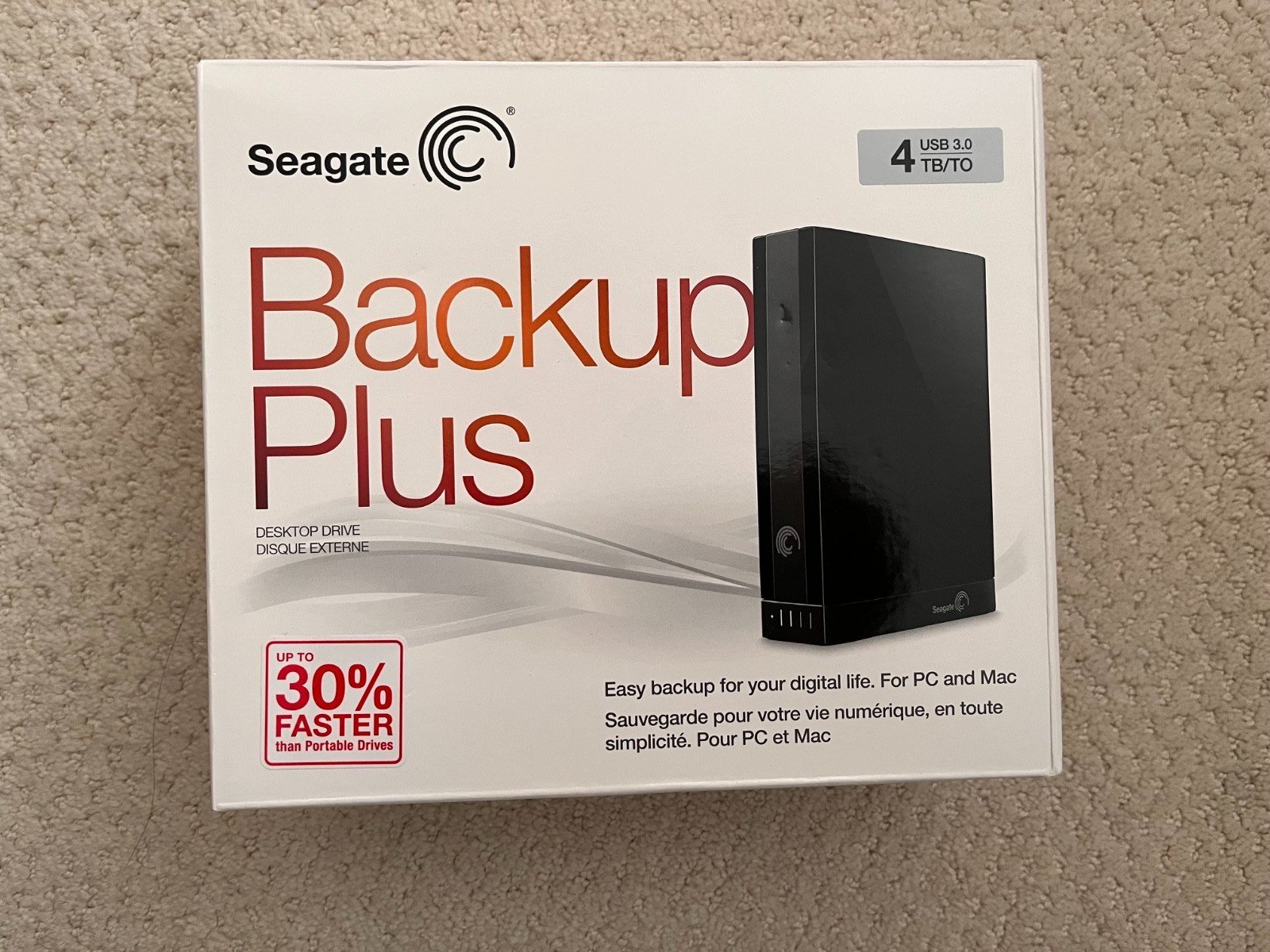 Seagate Backup Plus 4TB USB 3.0 Desktop External HDD Hard Drive