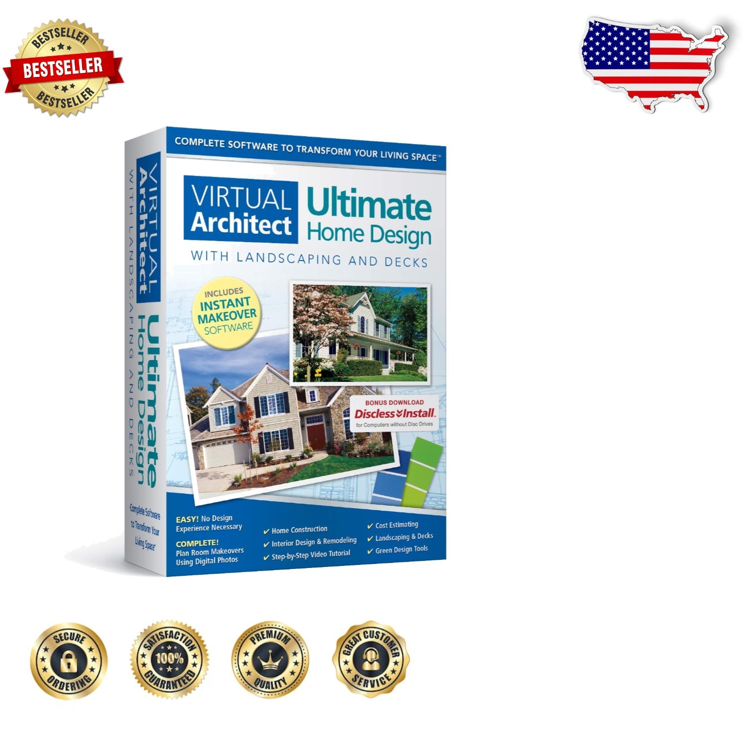 Virtual Architect Ultimate Home Design Software - Powerful 3D Walkaround Feature