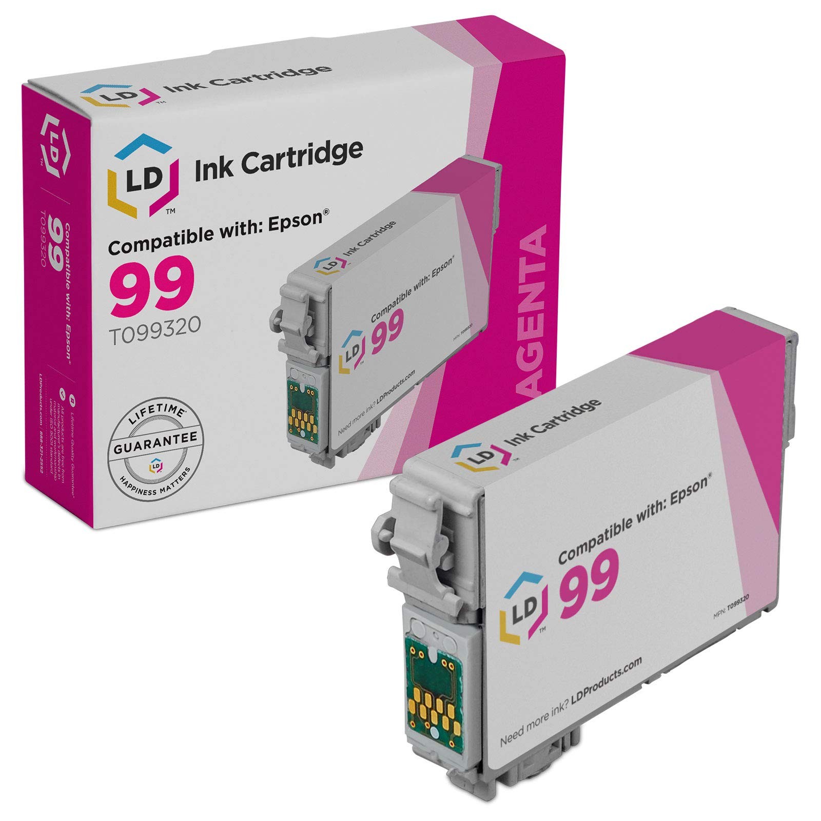 LD Replacement T099320 for Epson T099 99 Magenta Ink Artisan 700 800 710 835