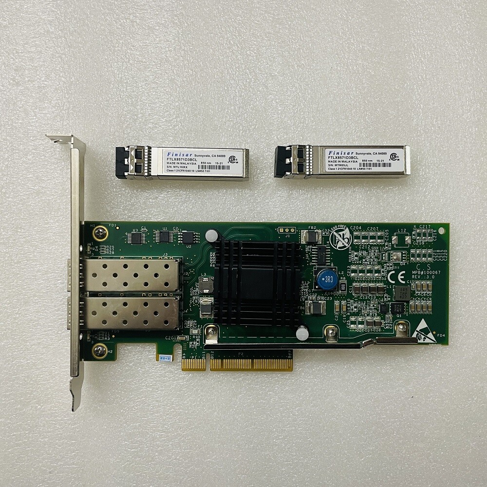 Silicom CN7821 2-port 10G Gigabit Ethernet PCIe Adapter PE310G2SPT10-SR-HT + SFP