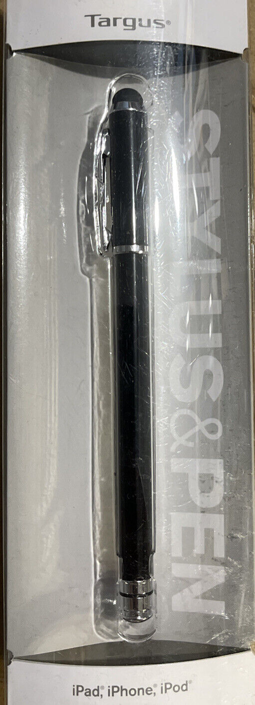 NEW Targus 2&1 Stylus & Pen for iPod, iPhone,iPod Soft&durable rubber tip—/—2