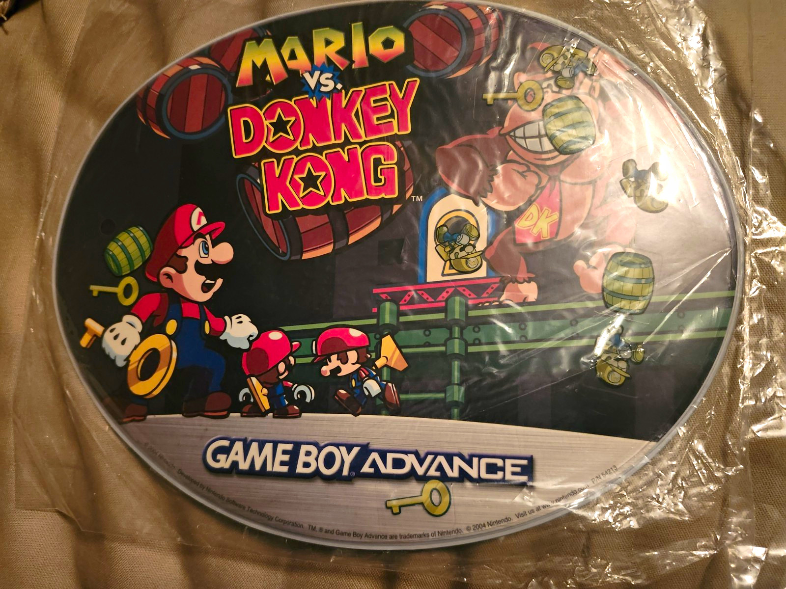 Nintendo Game Boy Advance Mario vs. Donkey Kong Pictorial Mouse Pad