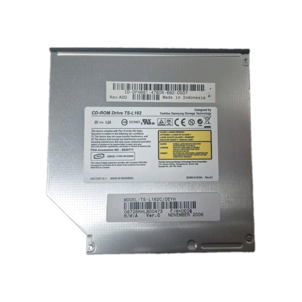 Dell / Toshiba Samsung TS-L162C Slim CD-ROM Drive / FC216 / T9502