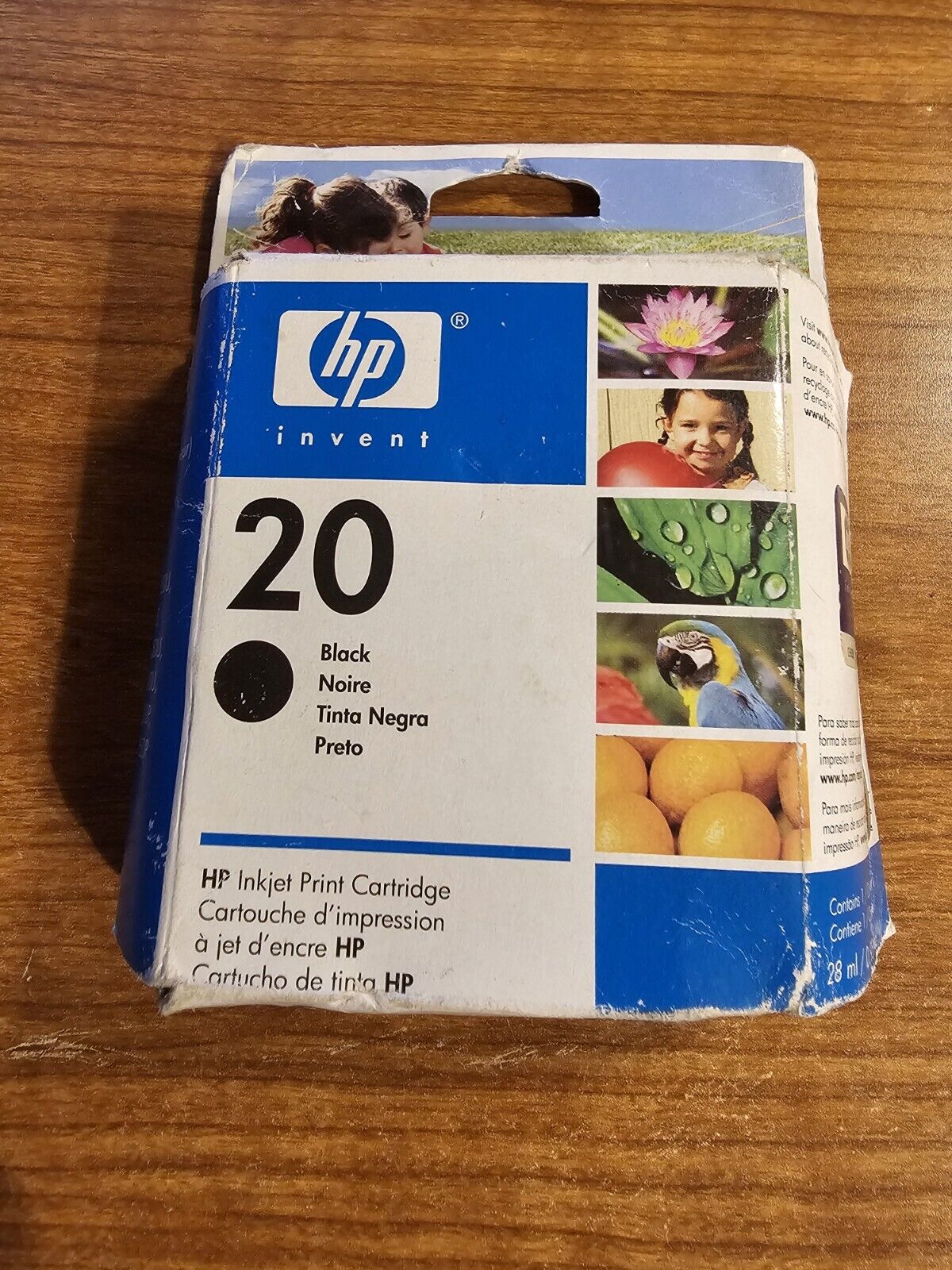 Hewlett-Packard HP 20 Inkjet Black Ink Print Cartridge EXP 03/2008 Expired