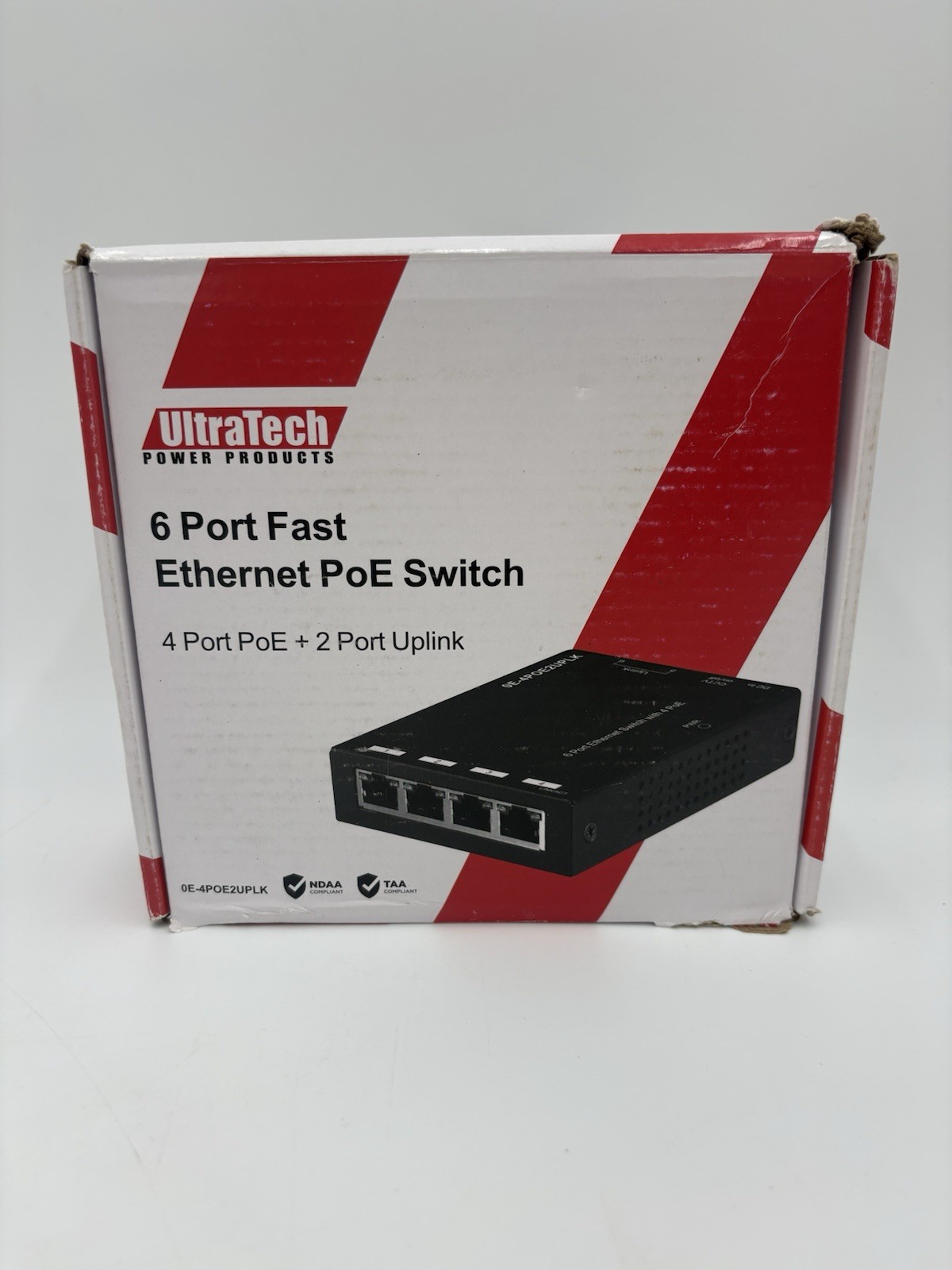 6-Port Ethernet Switch 4 Ports PoE Fast Ethernet Uplink 10/100Mbps, OE-4P0E2UPLK