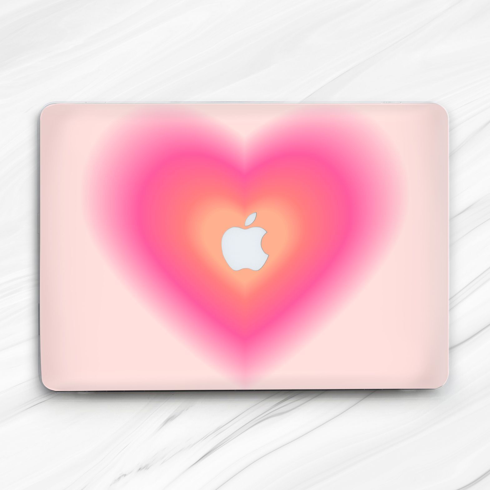Cute Pink Heart Aesthetic Love Hard Case For Macbook Air 13 Pro 16 13 14 15
