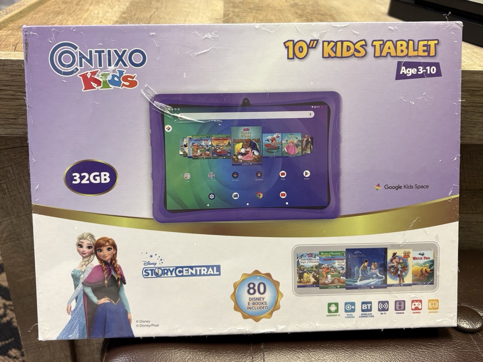 Contixo Academy K103 32GB 10 inch Kids Tablet Android Purple NIB Sealed