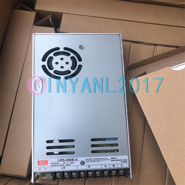 1PCS NEW MEANWELL Single Output Switching Power Supply LRS-300E-5 5V 60A