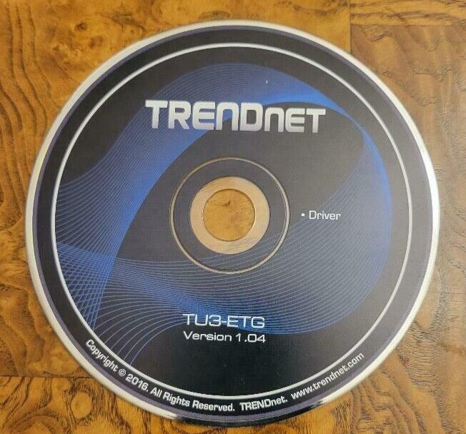 TRENDnet TU3-ETG Driver CD Software – Version 1.04 – 2016
