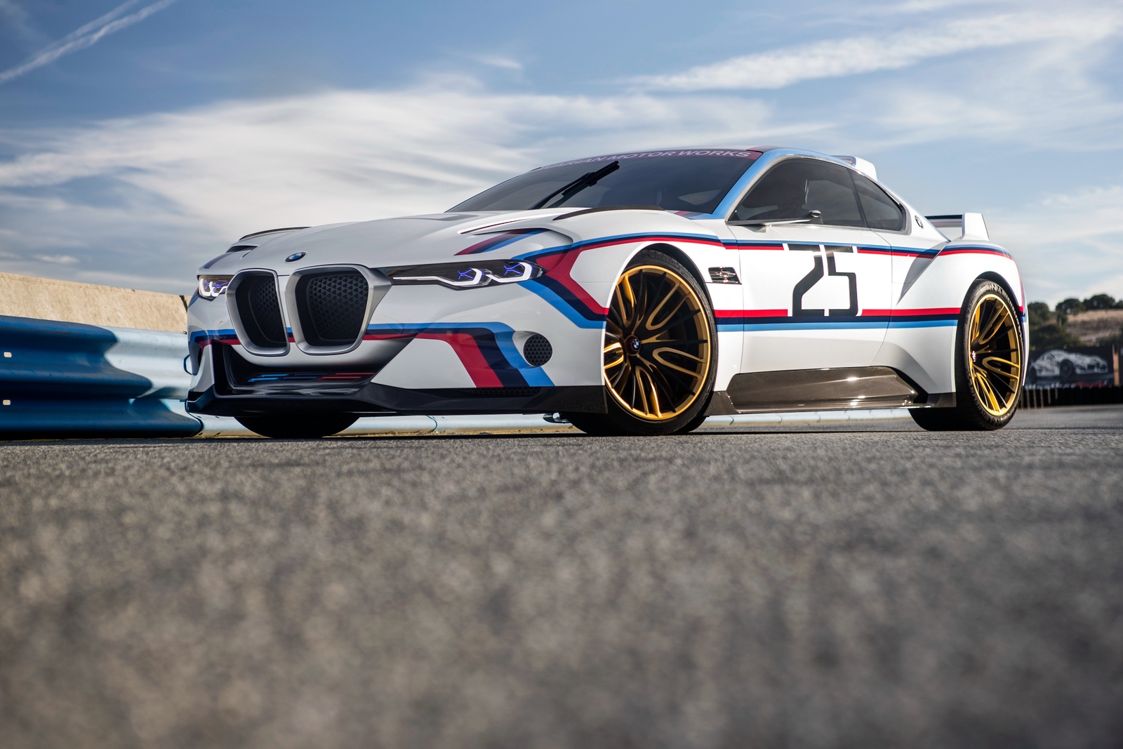 Cars 2015 bmw 3 0 csl hommage r tuning concept race Desk Mat Stitched