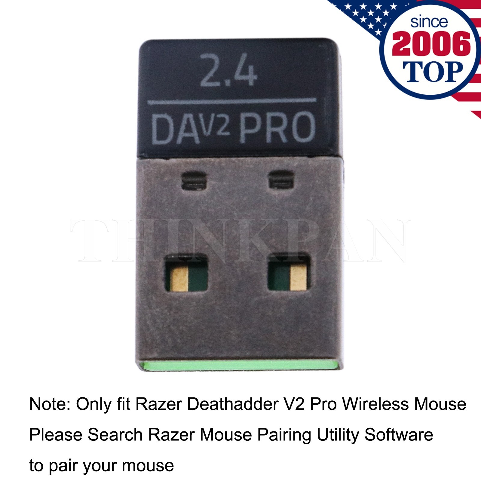 USB Receiver Dongle Adapter Replacement for Razer Deathadder V2 Pro Gaming Mouse