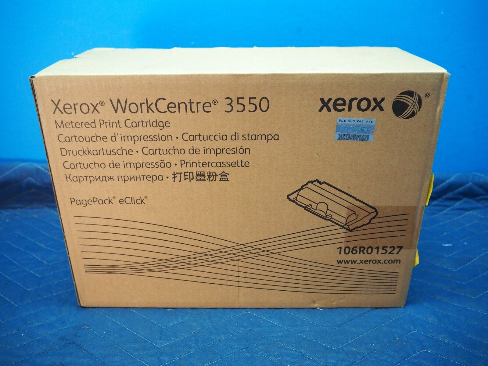OEM Xerox 106R01527 WorkCentre 3550 Black Metered Print Cartridge #X1068 Sealed