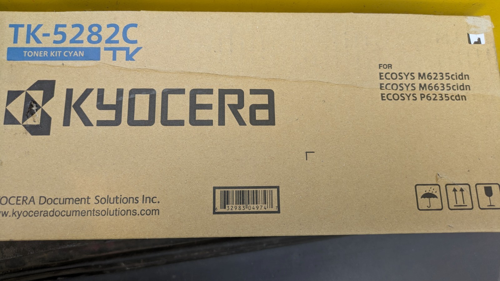 Kyocera OEM TK-5282C 1T02TWCUS0 Cyan Toner Cartridge
