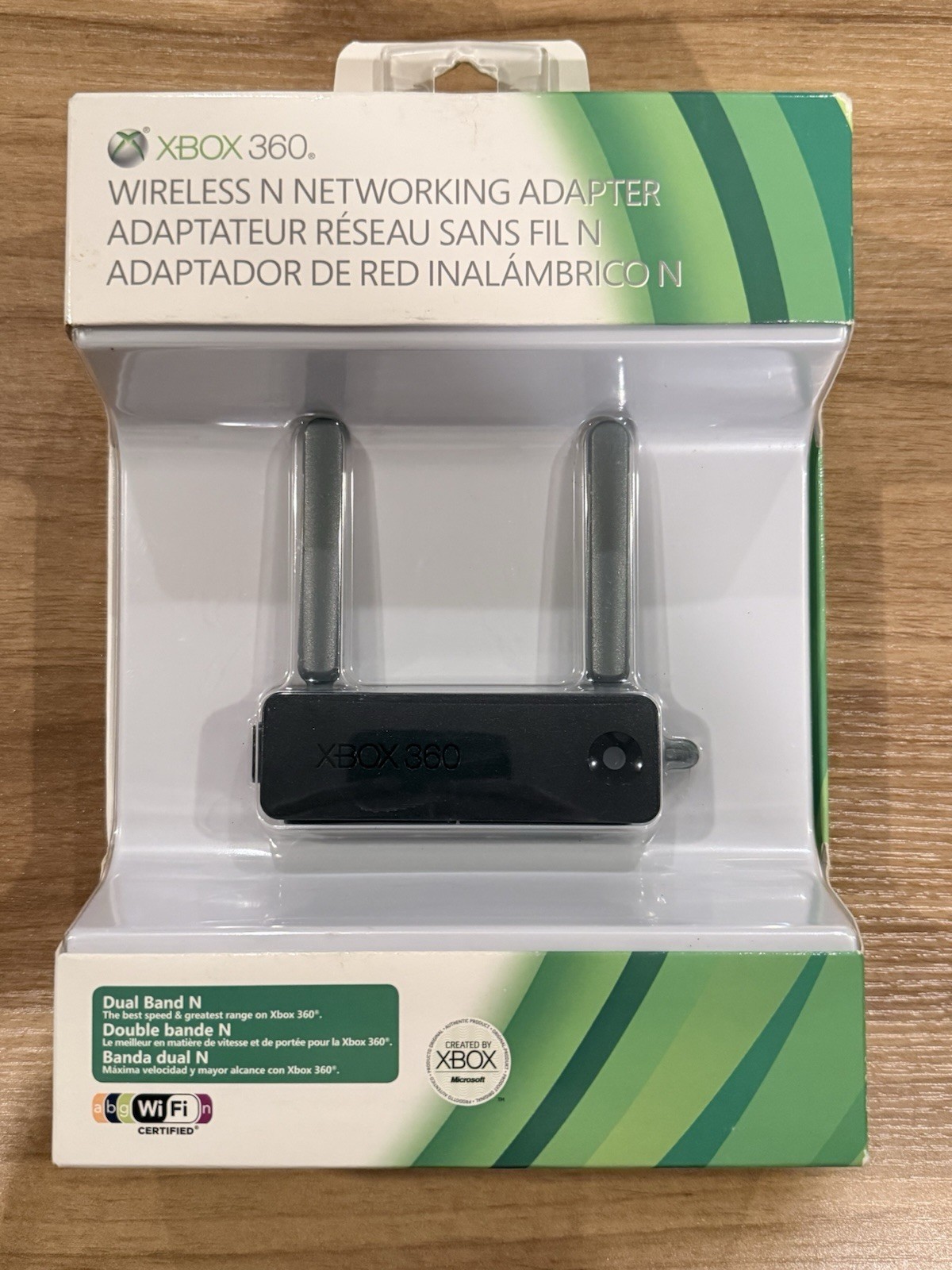 Official Microsoft Xbox 360 Wireless N Networking Adapter Dual Band N NEW SEALED