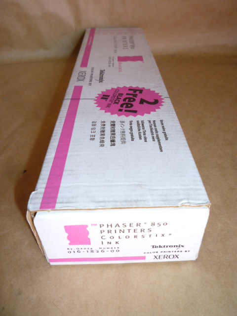 Xerox-Tektronix Phaser 016-1826-00 Magenta / Black ColorStix Genuine