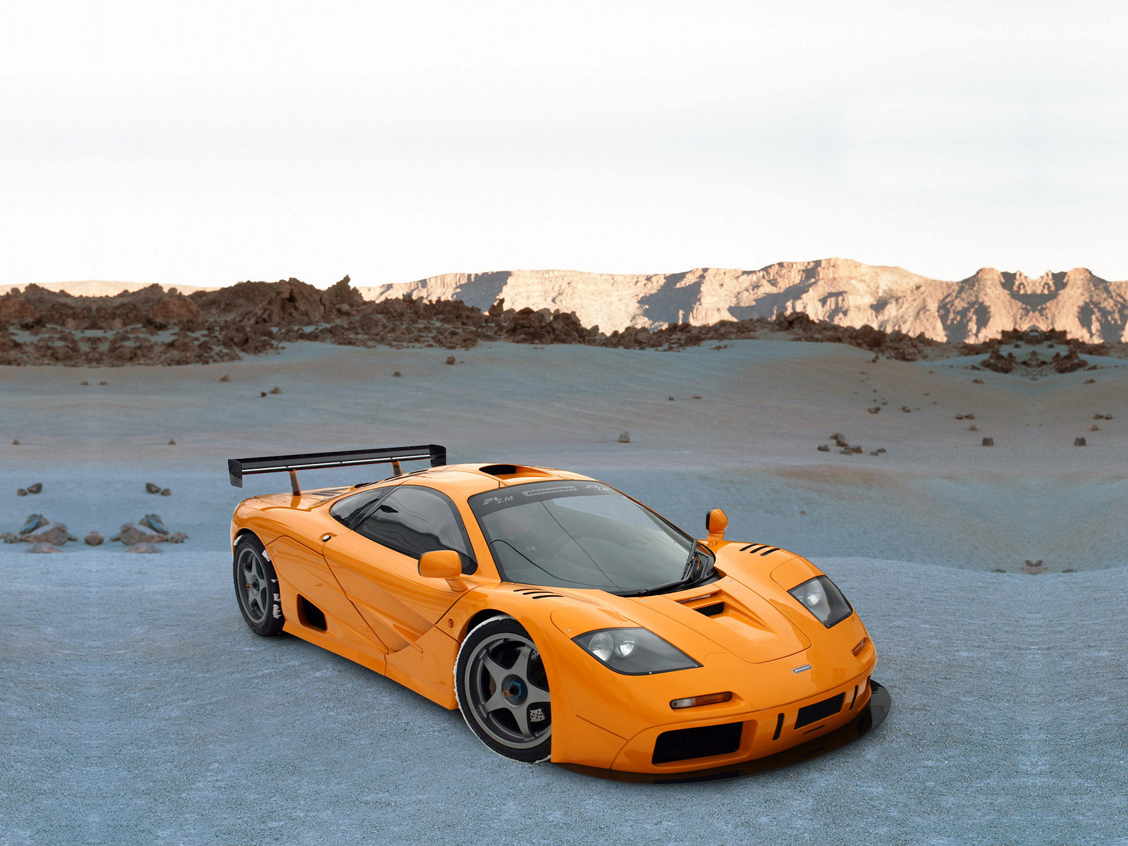 Cars 1996 mclaren f 1 lm Desk Mat Stitched