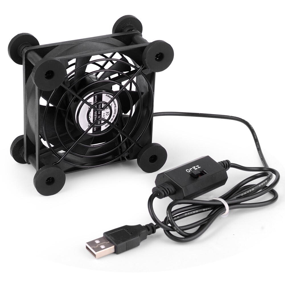 USB Fan PC Fan 80mm Quiet PC Case Fan Adjustable Fan 5V