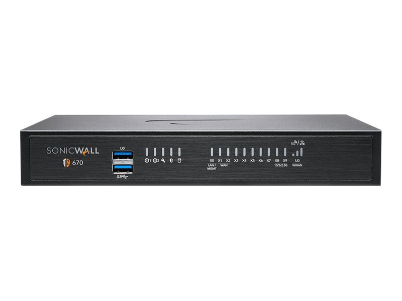 SonicWALL TZ670 Firewall 1 YR TotalSecure Essential Edition 02-SSC-5640 -  NEW