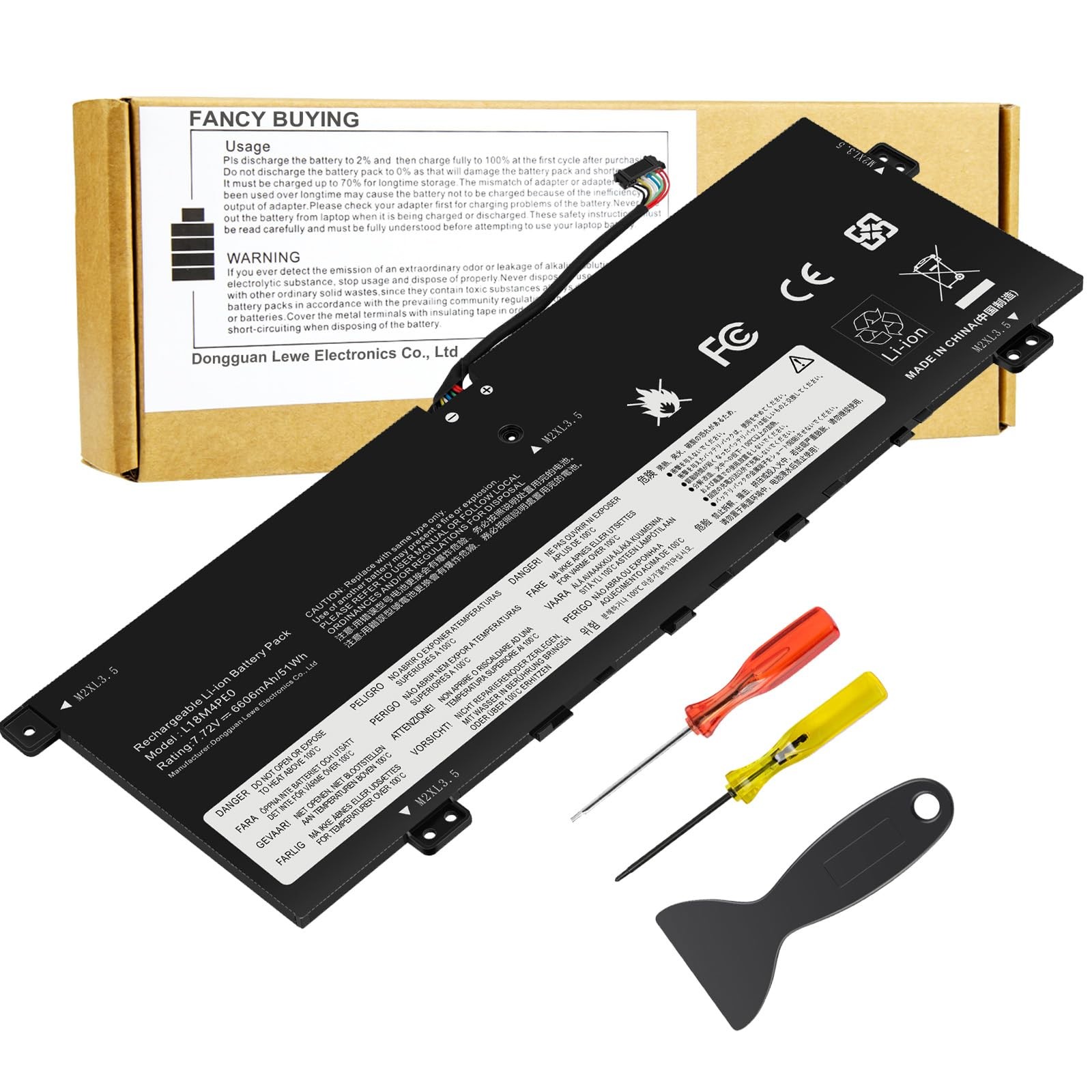 L18M4PE0 Battery for Lenovo Yoga C740-14 IML 7.72V 6606mAh 51Wh Li-ion New