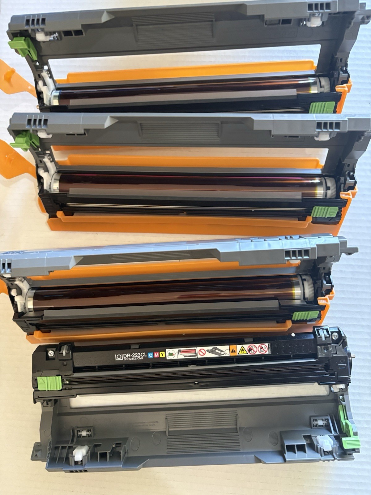 Genuine Brother DR-223CL 4 Drum Unit Set CMYK OEM Used Untested