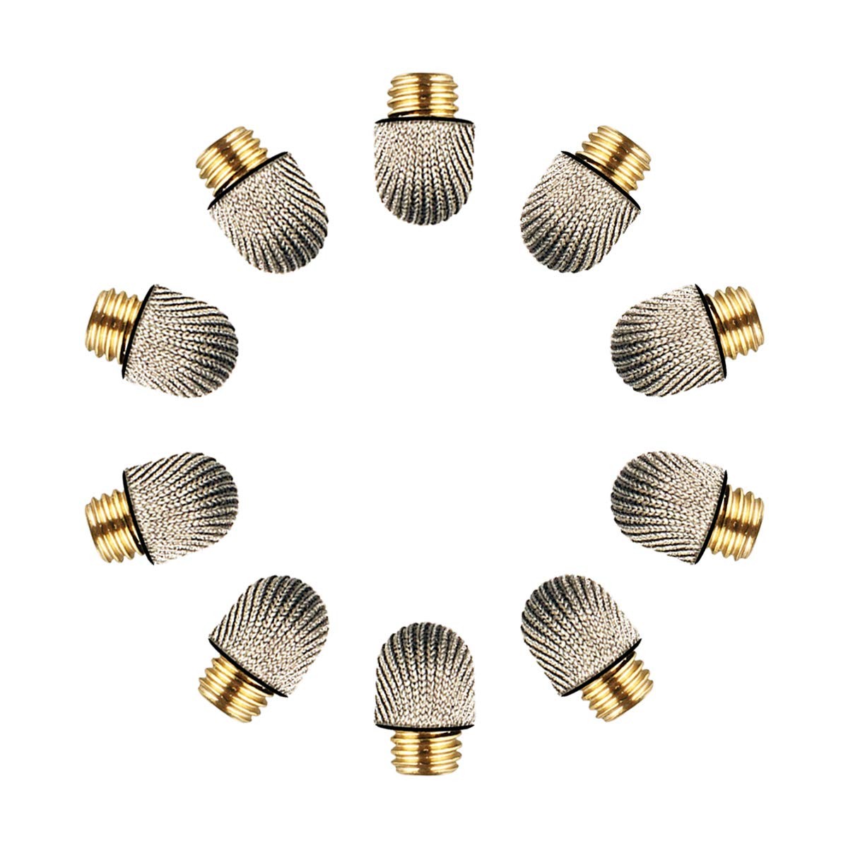 Elzo Replacement Fiber Tips, Pack of 10 Stylus Replaceable Mesh Tips with Nan...