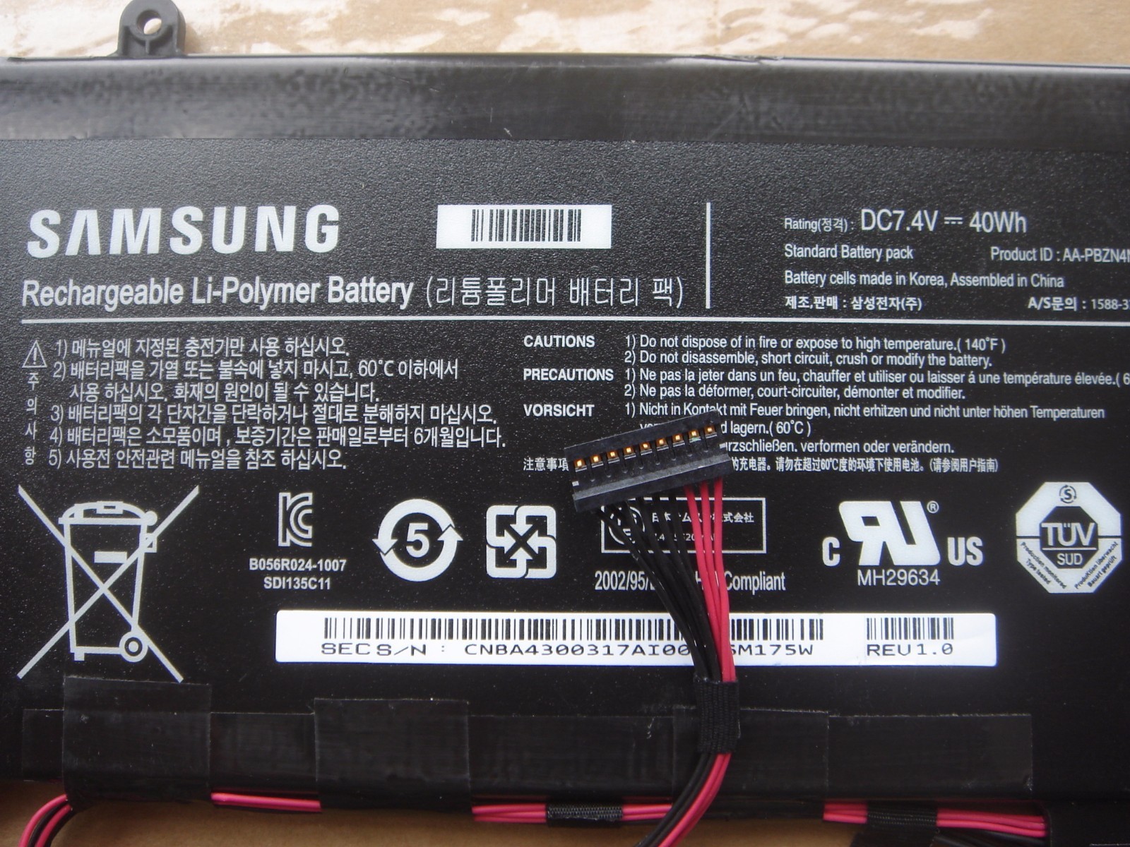Original Samsung Battery AA-PBZN4NP XE700T1A-A02 XE700T1A-A02CN XE700T1A