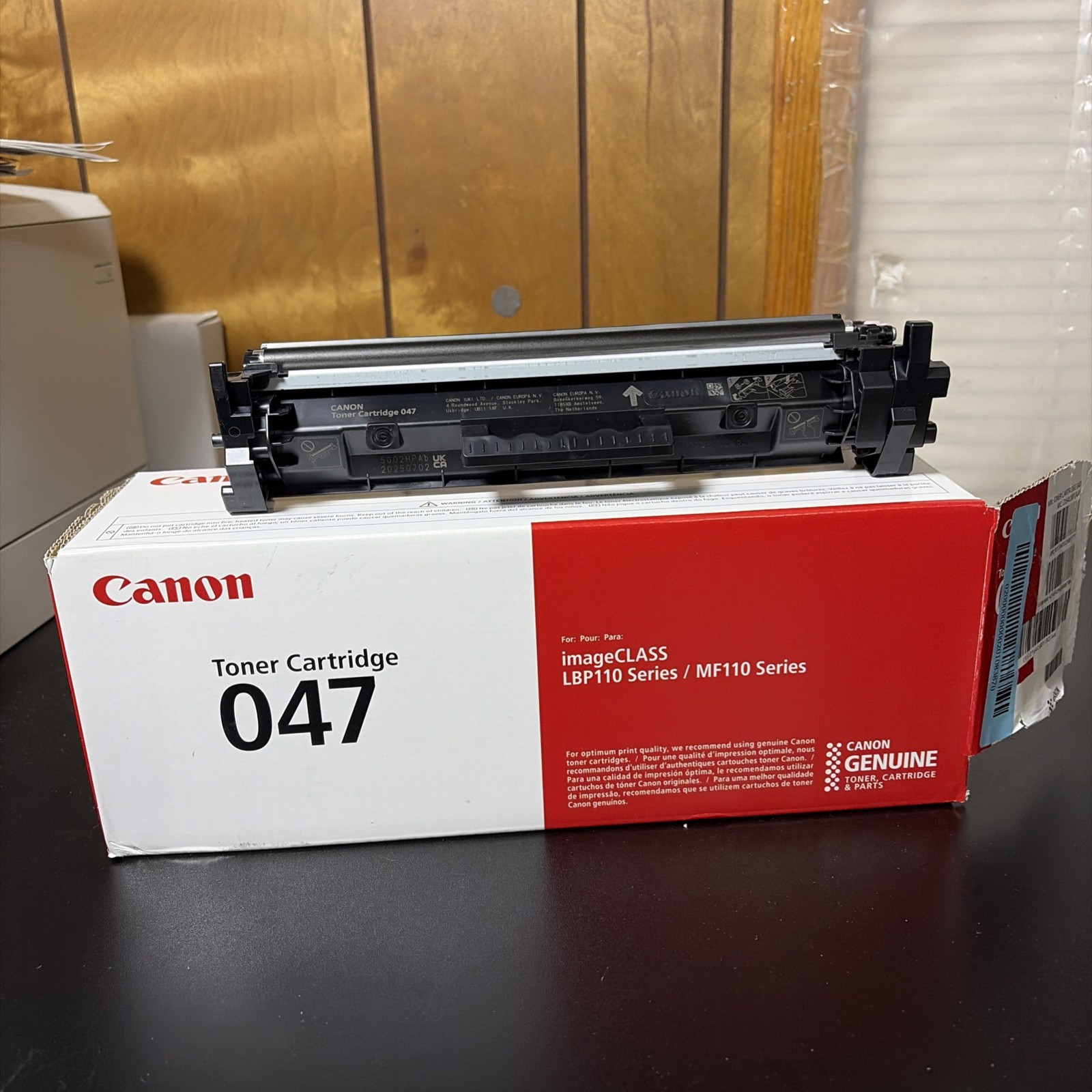GENUINE - CANON 047 BLACK TONER CARTRIDGE
