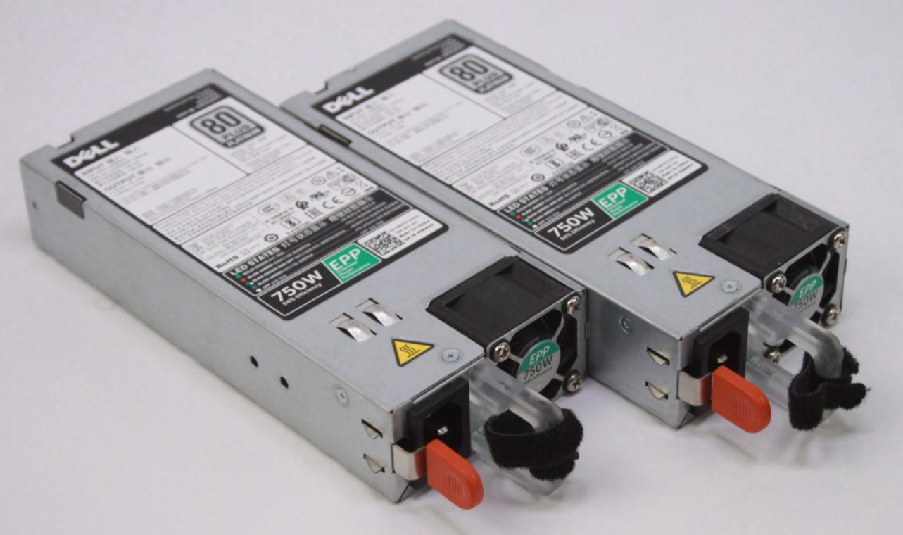 Lot of 2 Dell 750W EPP Power Supplies PowerEdge R630 R730 0G6W6K D750E-S6