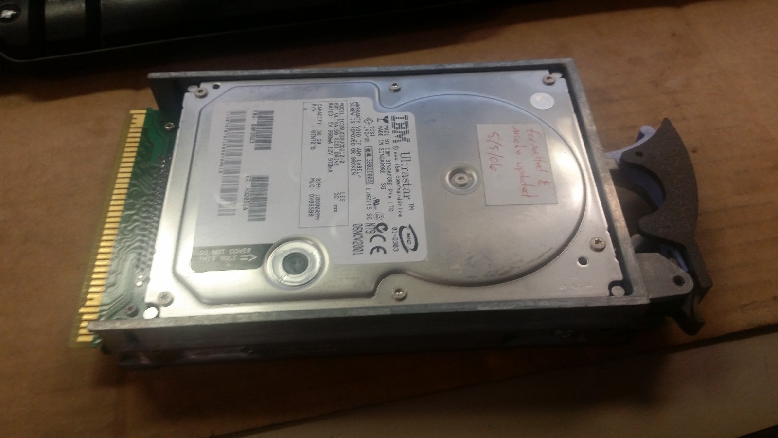 IBM RS/6000 Server 73GB 15K  80P3163 SCSI Hard Drive HDD with Tray