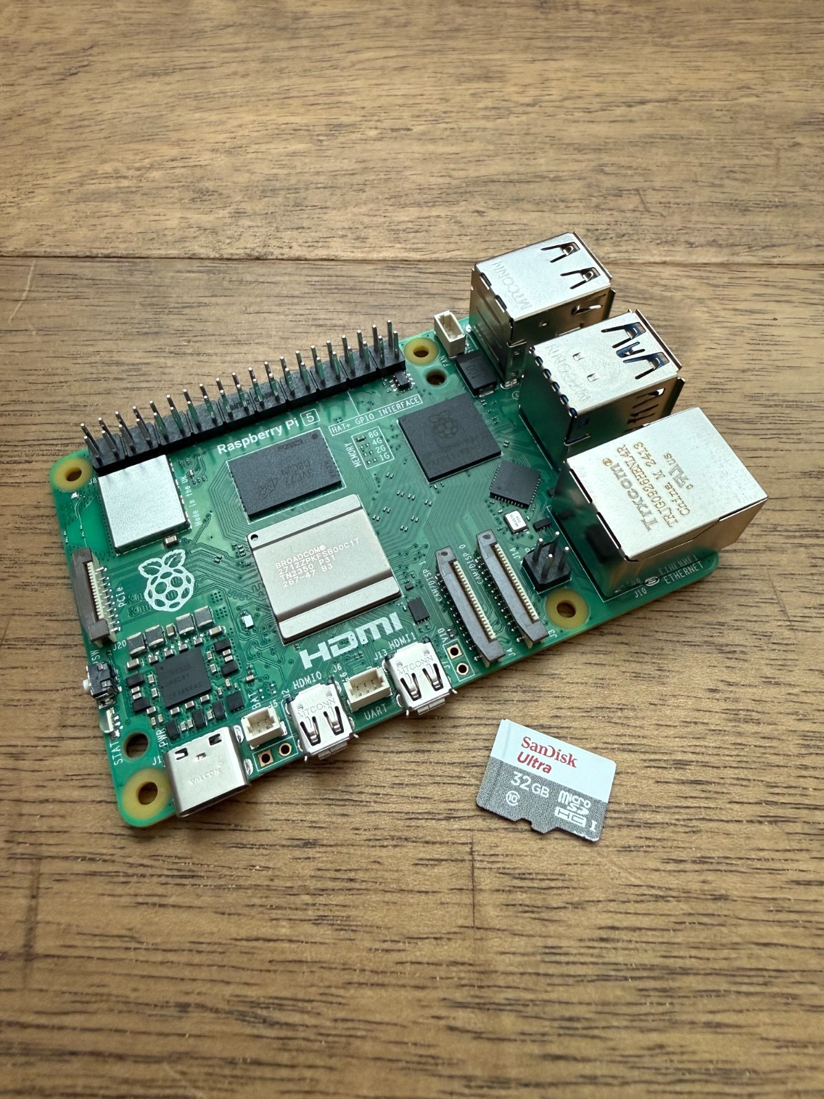 Raspberry Pi 5 8GB RAM Single Board Computer with 32 GB SD Card (Pi 5 OS) Bare