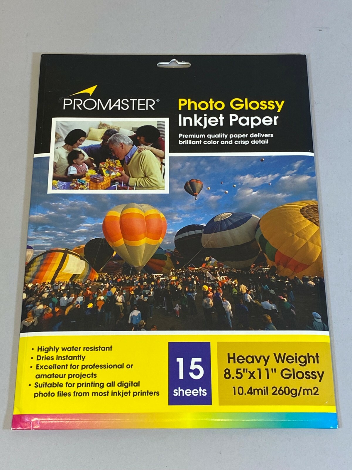 Promaster Photo Glossy Inkjet Paper 15 Sheets Heavy Weight 8.5"x 11" Premium Lot