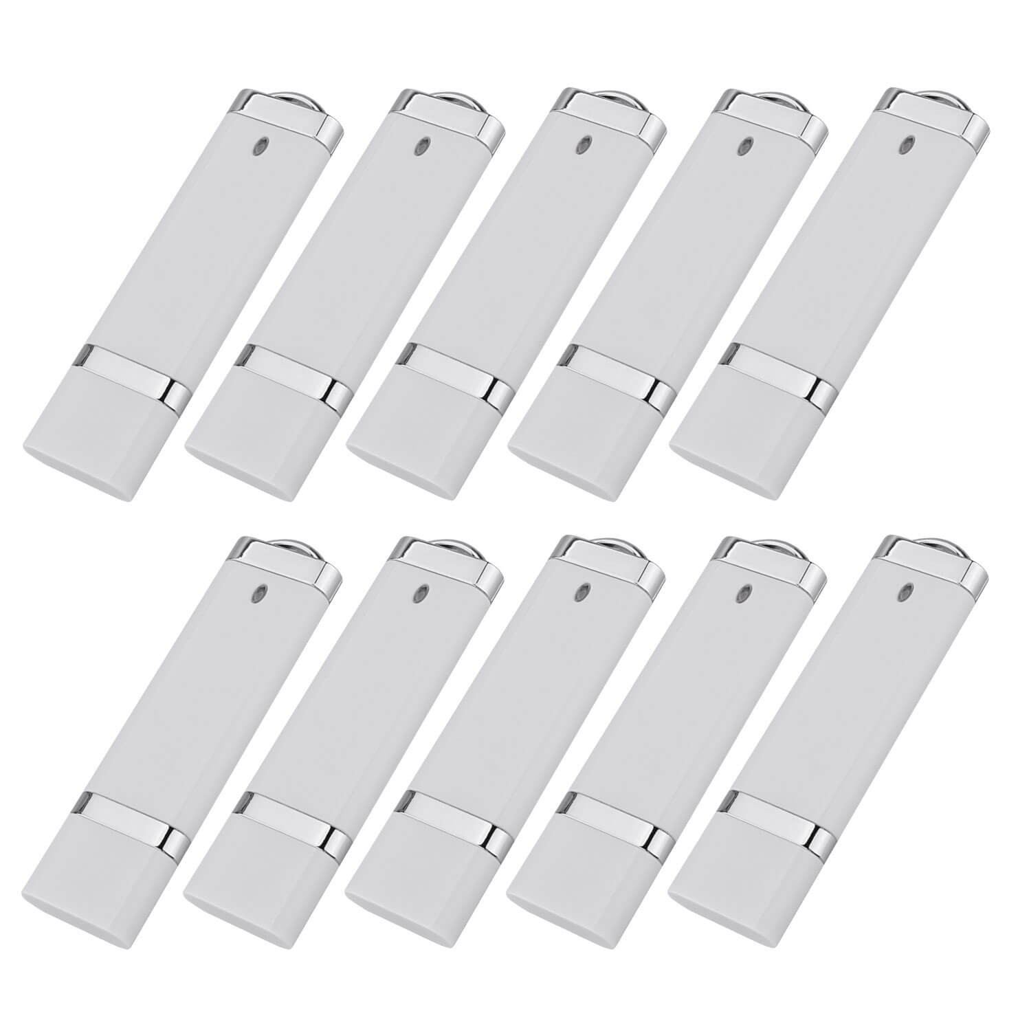 Kootion USB 2.0 4GB 10pcs USB Flash Drives Memory Stick External Drive Pen White