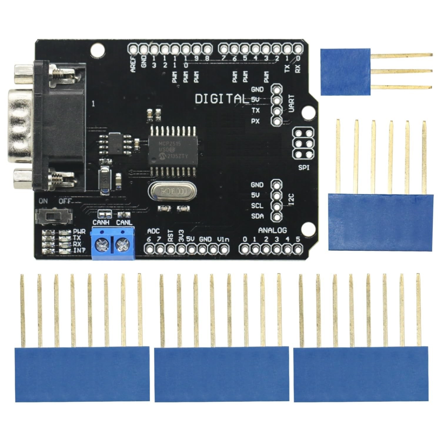 DIY KIT MCP2515 EF02037 CAN Bus Shield Controller Board Module For Arduino