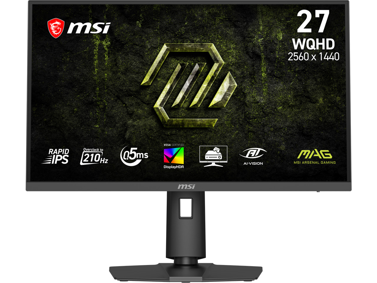 MSI 27 inch WQHD 2K 1440P 210Hz IPS Adaptive Sync Gaming Computer Monitor with