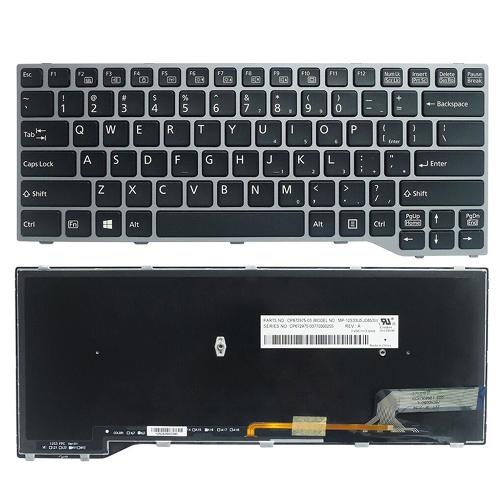 Keyboard For Fujitsu LifeBook E544 E546 E547 E733 E734 E736 E743 E744 E746 New