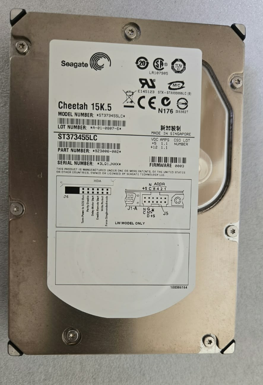 Seagate Cheetah 72.GB 15K ST373455LC ST37345LC Internal 15000RPM 3.5" HDD USA