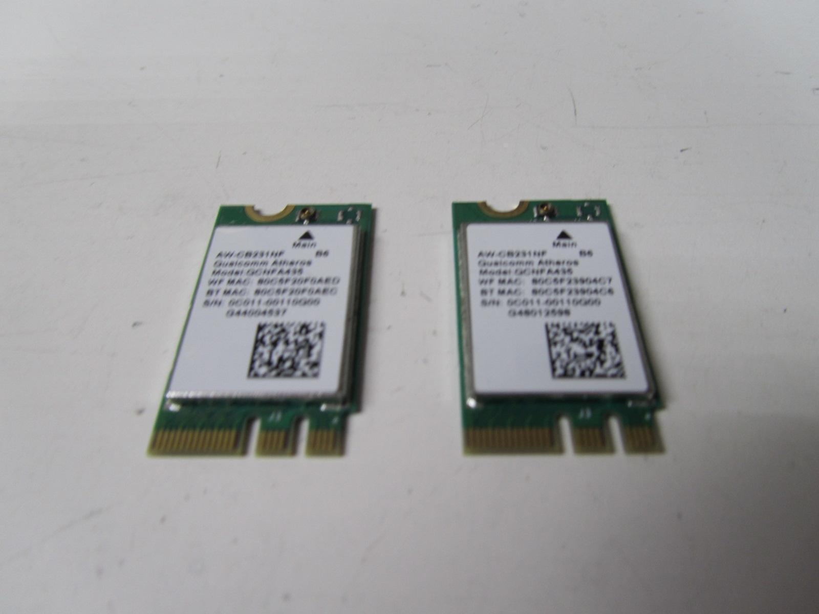Pair of Genuine QualComm Atheros - 802.11 b/g/n WiFi Cards / QCNFA435