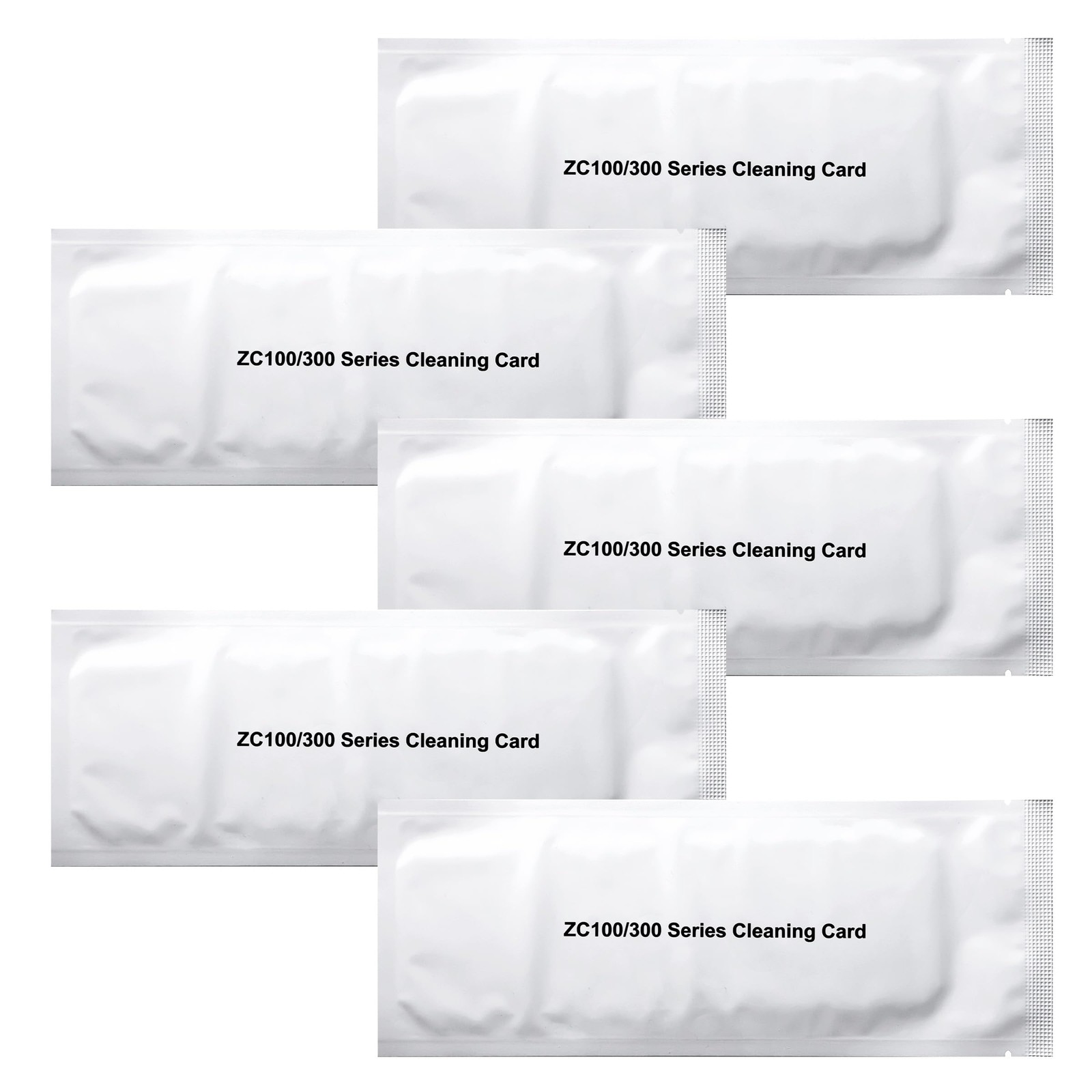 5-Pack Cleaning Cards for Zebra ZC100 ZC150 ZC300 ZC350, ID Card Printer...
