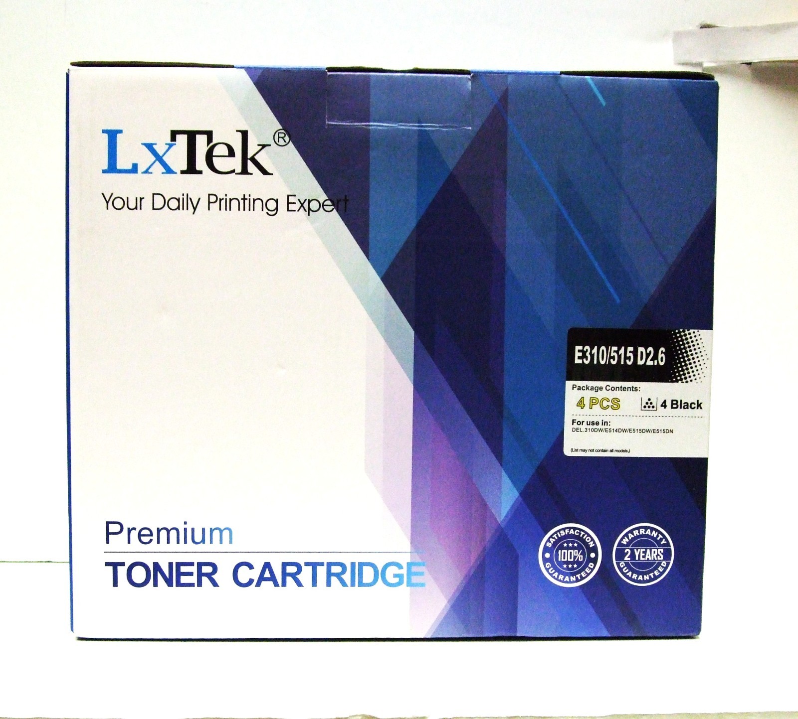 4 Pack - LxTek  Premium Toner Cartridge E310/515 D2.6K (BLACK)