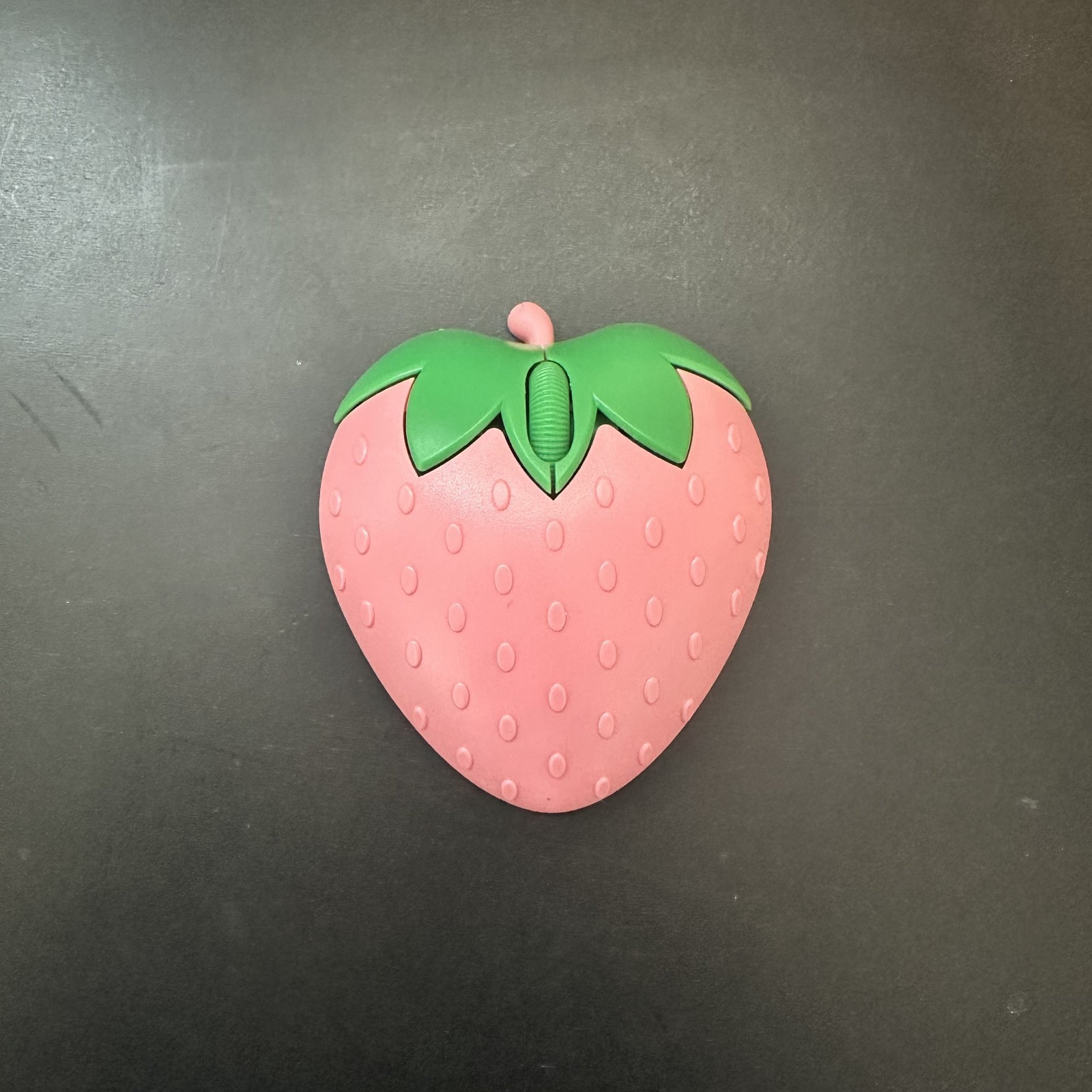 Strawberry Shape Wireless Mouse Pink Bluetooth USB Silent Portable for Laptop PC