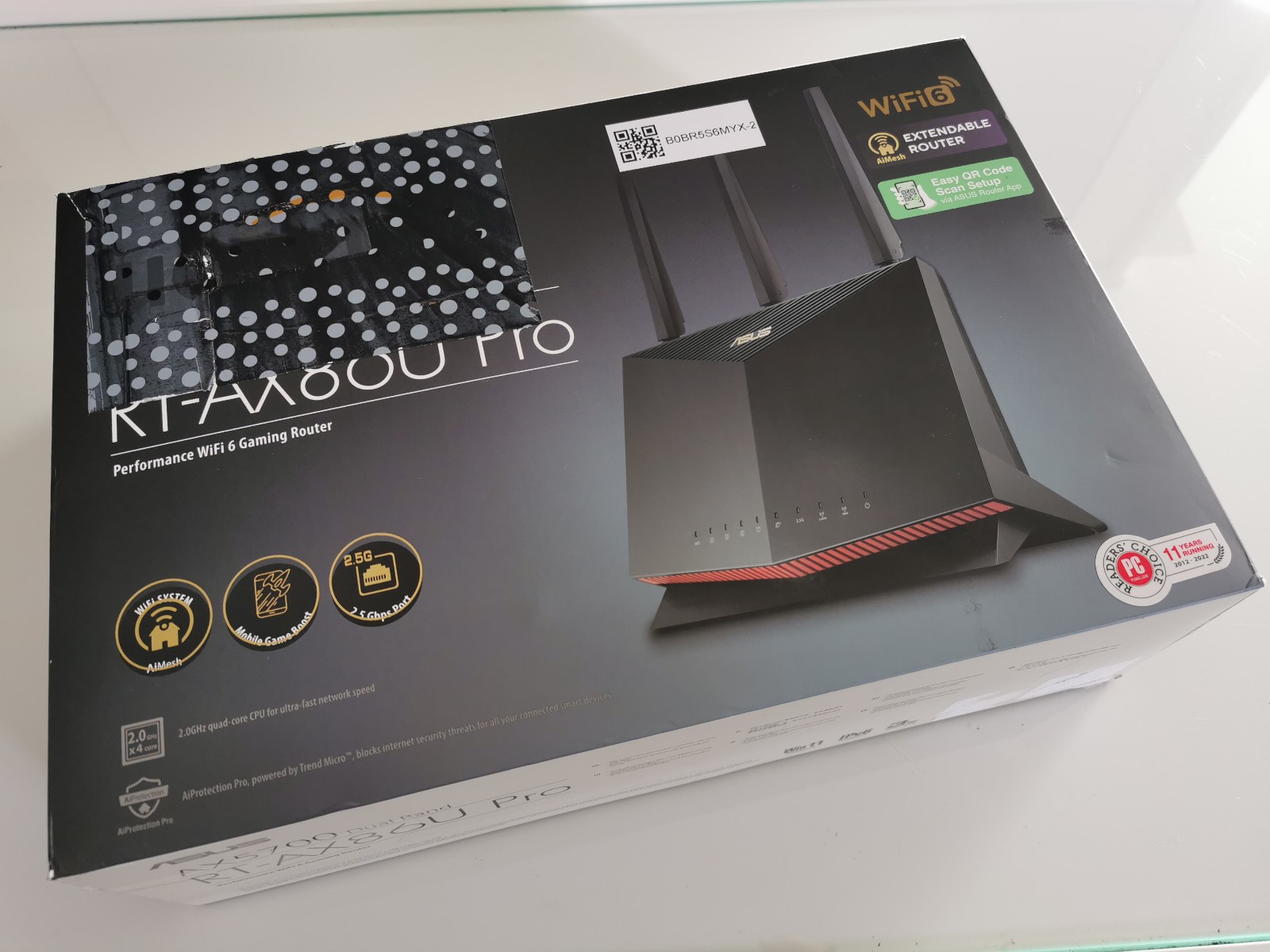 NO POWER ASUS RT-AX86U Pro AX5700 Dual Band WiFi 6 Gaming Router
