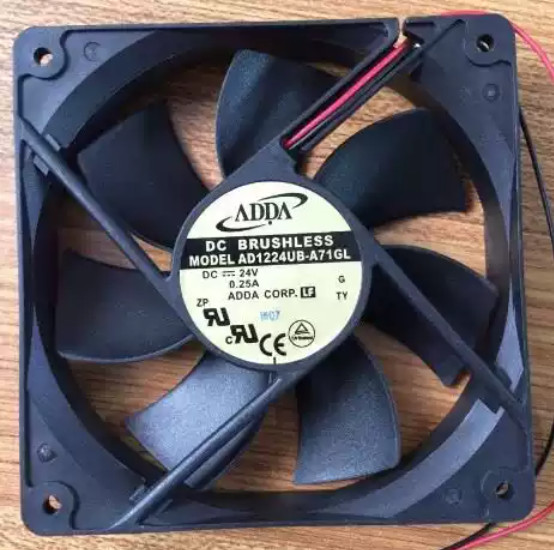 1PCS ADDA AD1224HB-A71GL 24V DC 0.25A 120×120×25 mm Dual-Ball Bearing Fan